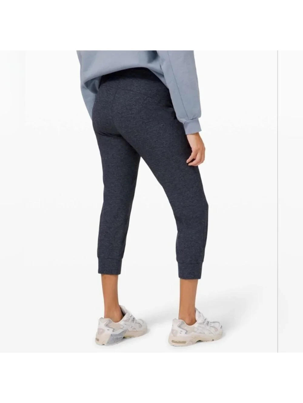 Lululemon Ready to Rulu Jogger Crop Heathered Submarine / Black